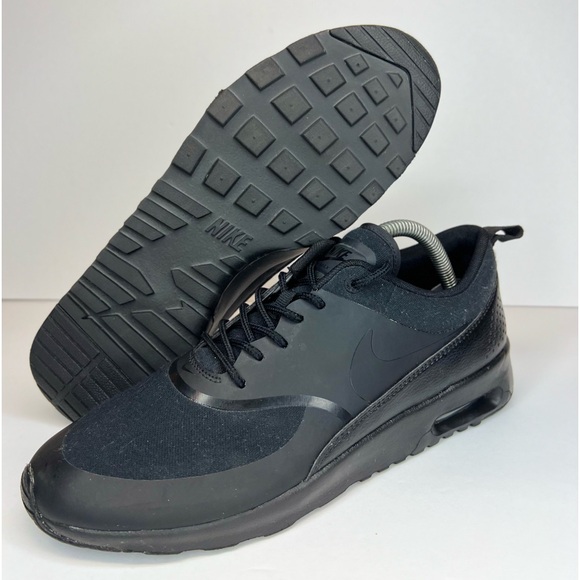 Nike Womens Air Max Thea ID Custom Triple Black 812062-994 Size 10M No orig box - Picture 1 of 13